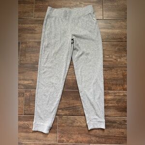 UGG Ribbed Light Gray Jogger Sweatpants